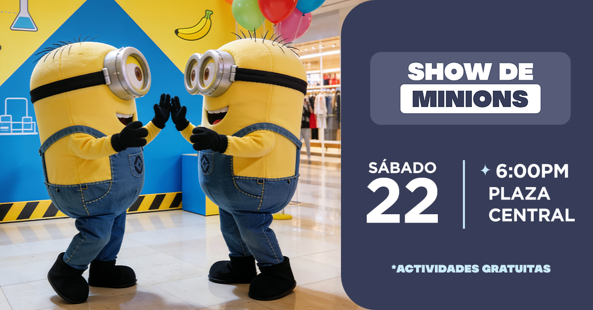 Show de Minions Evento Facebook V4 - Home